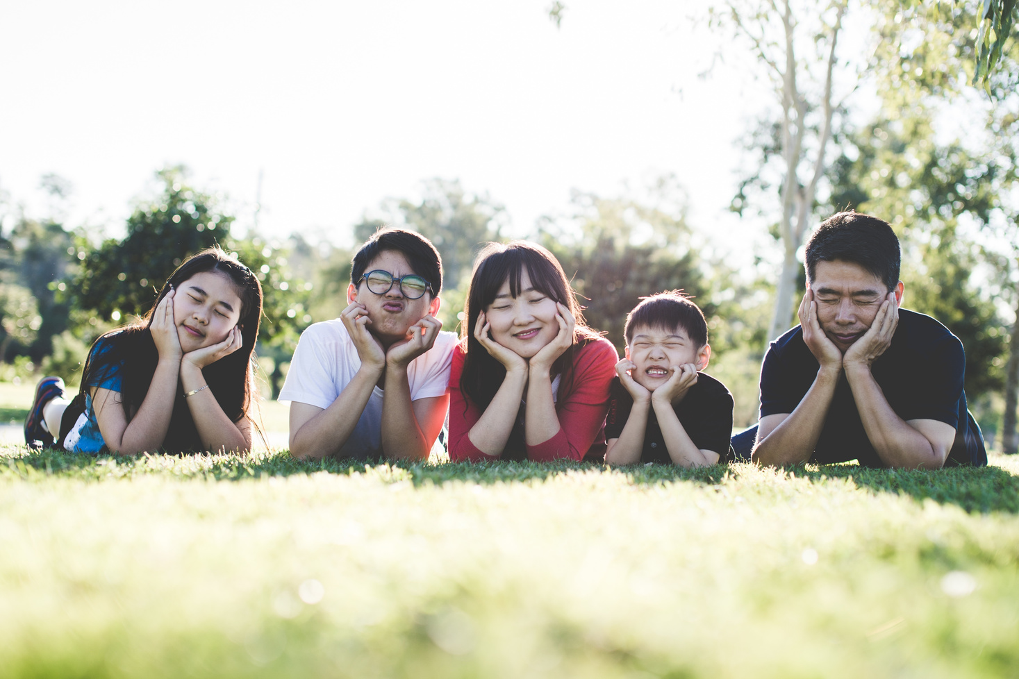 Happy Family at the Park